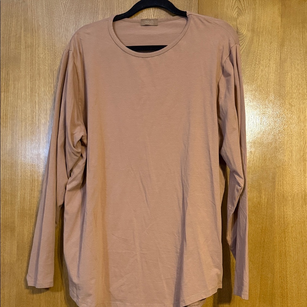 nuuds Men's Long Sleeve Shirt in Light Brown